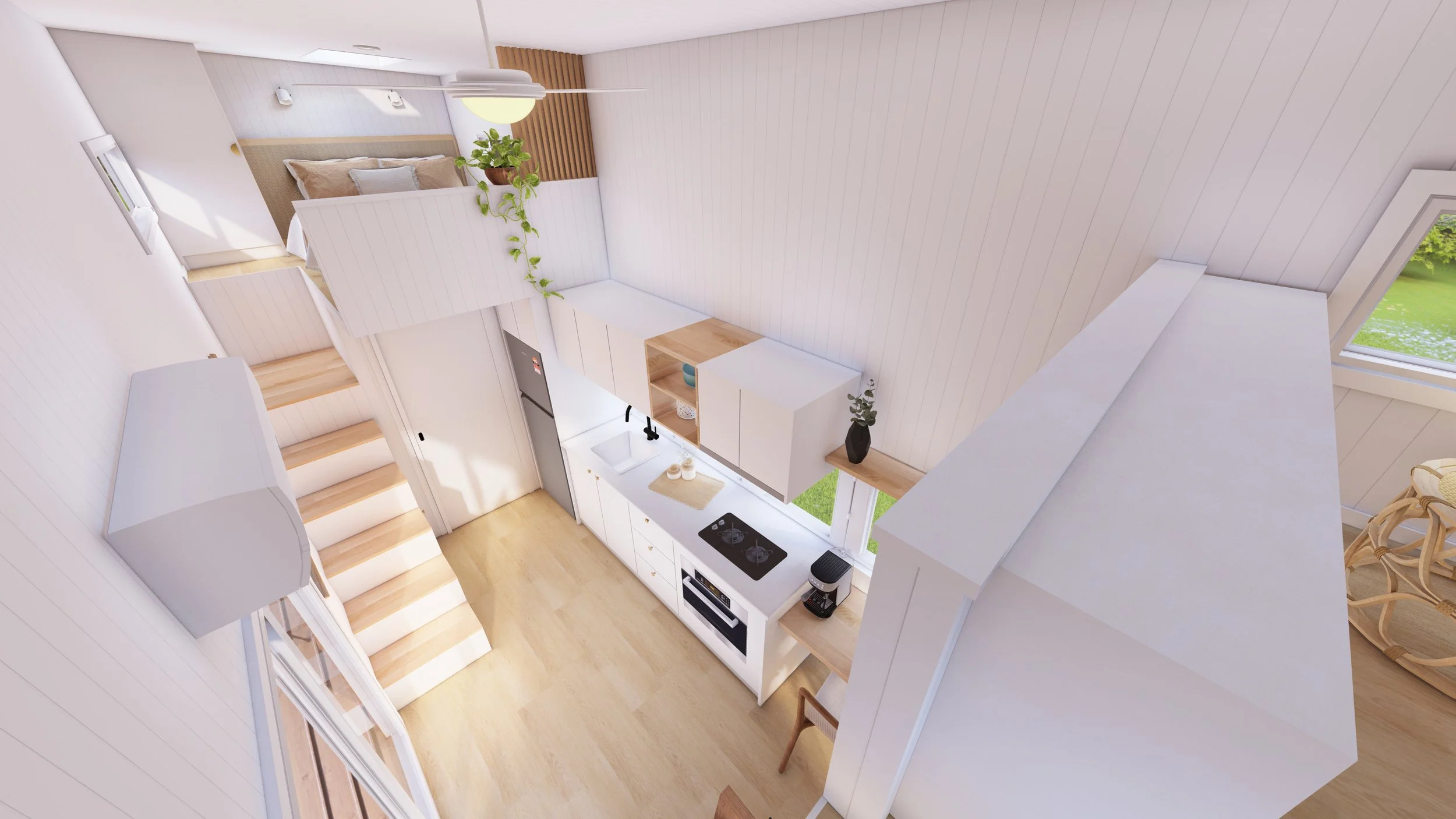Castaways tiny house on wheels exterior