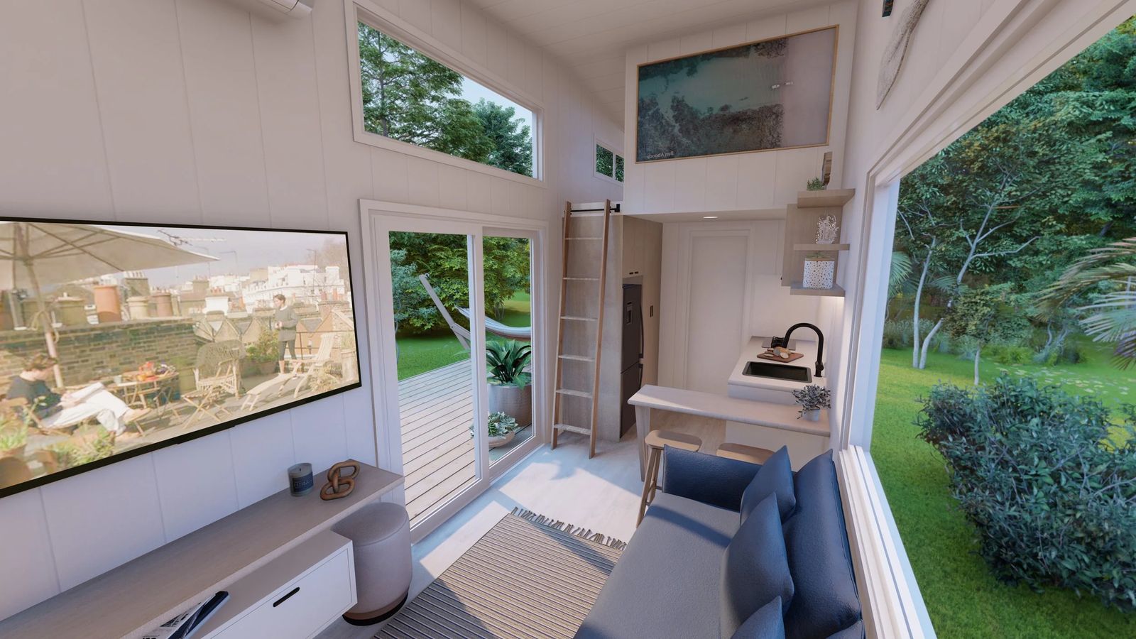 Lennox tiny house on wheels exterior