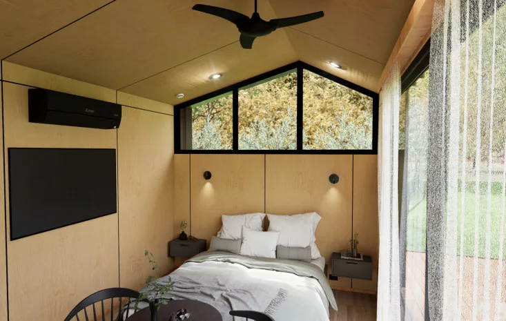 Banksia modular cabin interior render