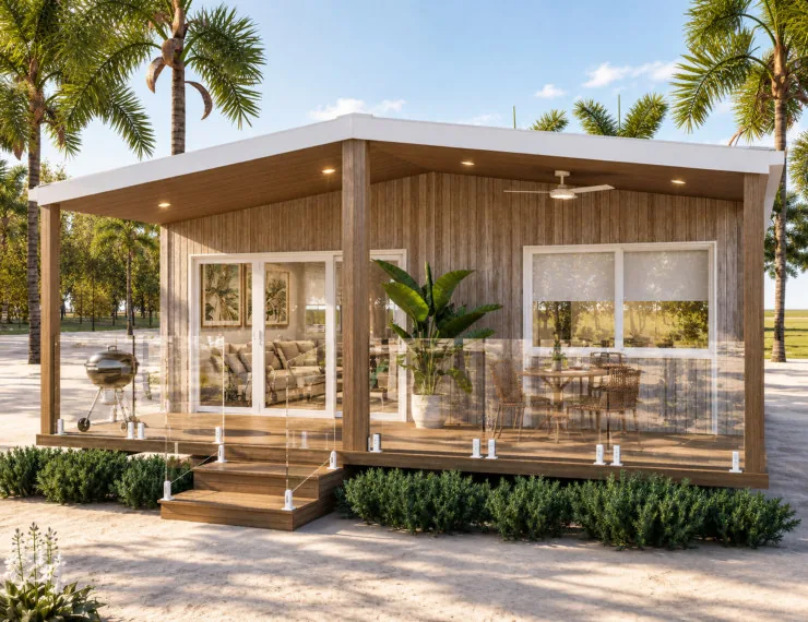 Sunrise Beach House 2 bedroom modular home exterior render