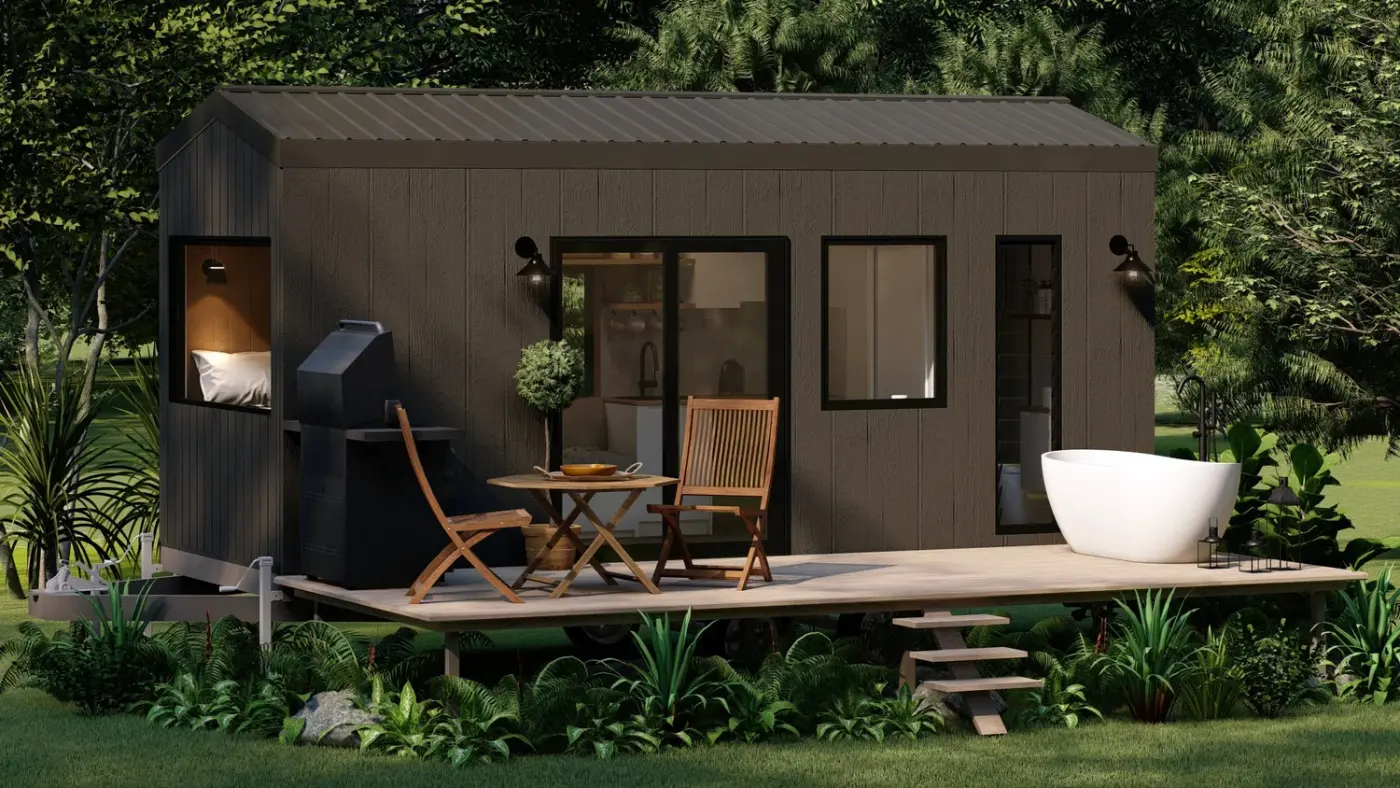 1770 tiny house on wheels exterior