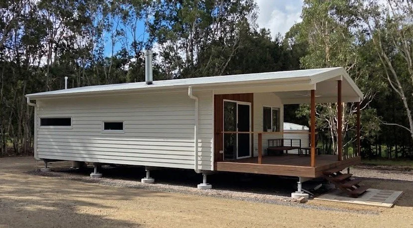 Sunshine Tiny Houses workshop — custom build in progress